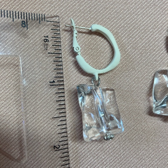 🌟 Transparent Acrylic Big Crystal Earrings - Picture 6 of 6